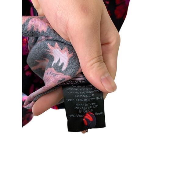 NWT Sabina Musayev Danica Dark Floral Mini Dress - Picture 7 of 7